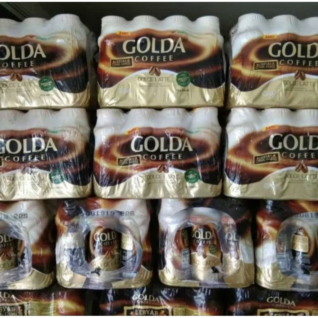 

GOLDA Coffee Dolce Latte Isi 12 Botol x 200 ml, Wings Kopi Golda
