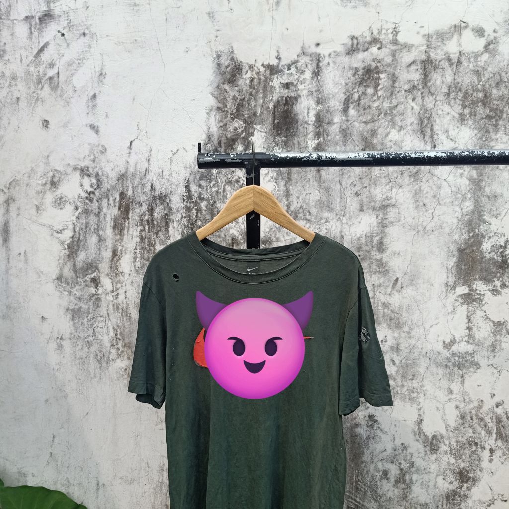 [BRAND] Kaos centang olive green