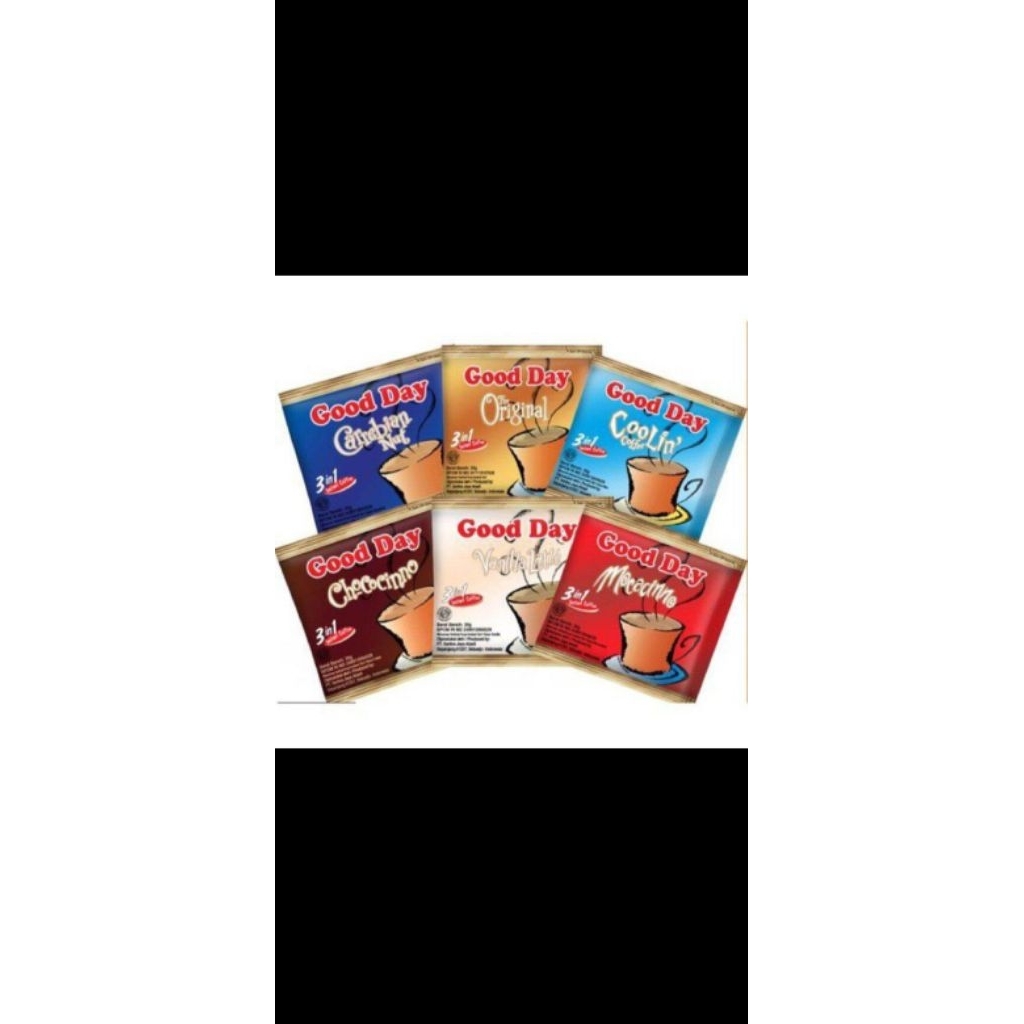 

All Variant kopi Gooday kopi 3 in1 1 Renteng isi 10 Pcs