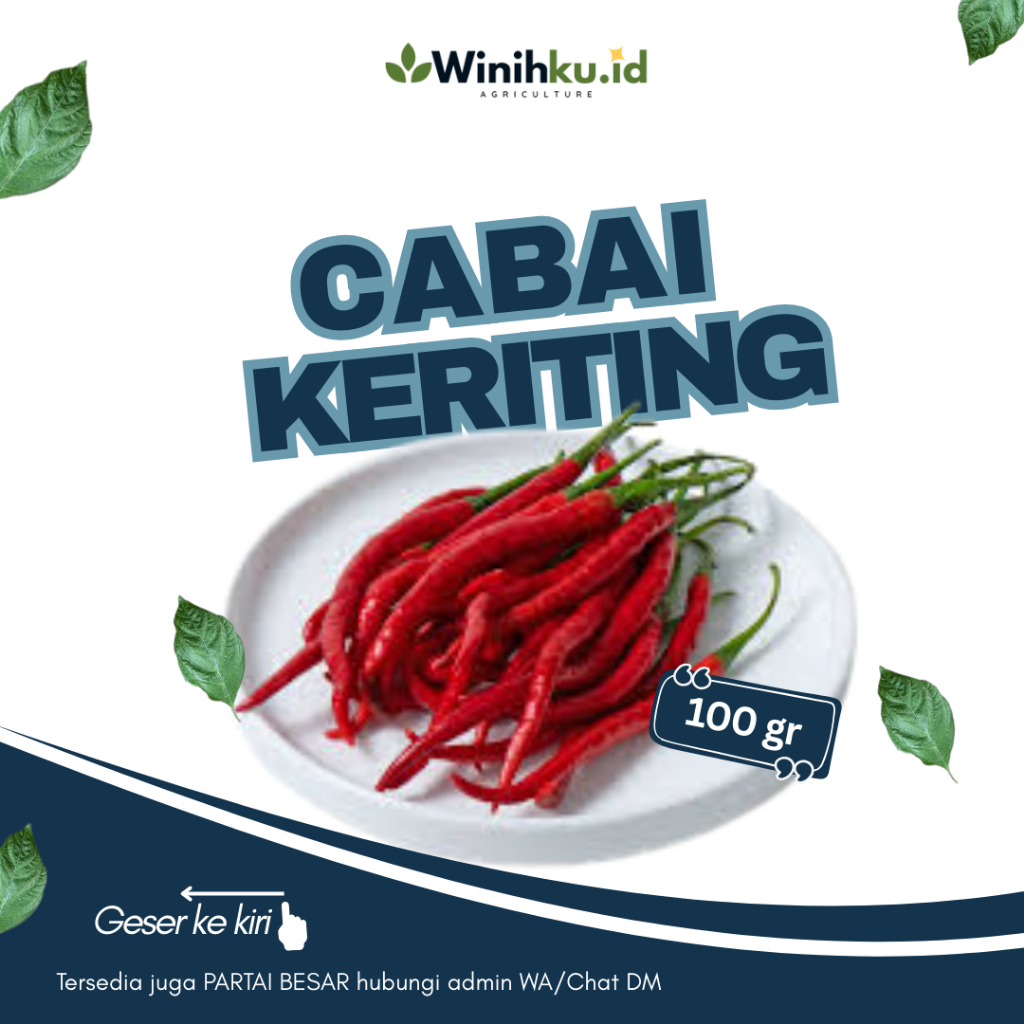 

Cabai Keriting Merah 100gr | Cabai Segar Langsung dari Petani | Siap Masak