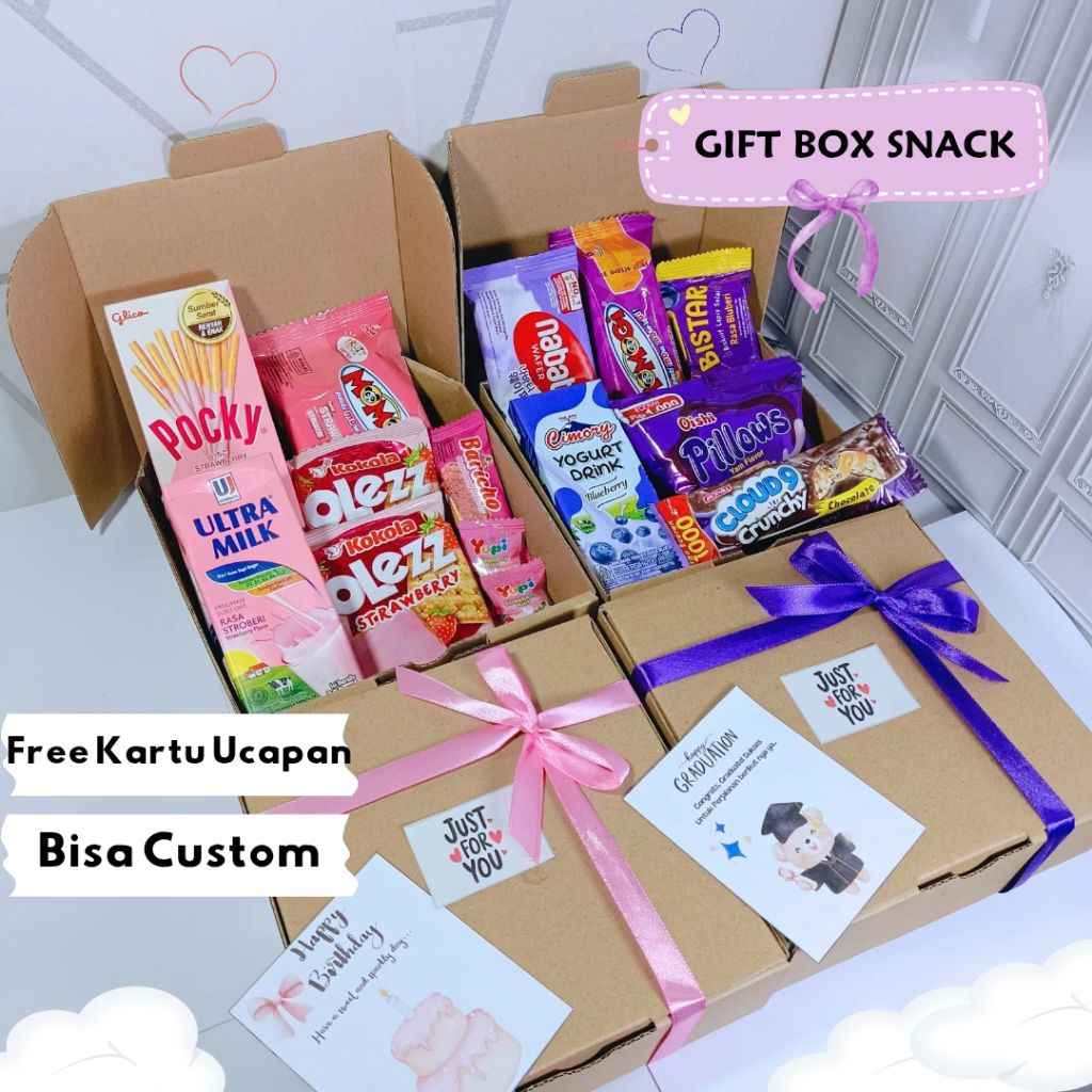 

Hampers Snack Box Ulang Tahun | Hampers Snack Anniversary | Wisuda | Hadiah Wisuda Ulang Tahun | Kado All Events