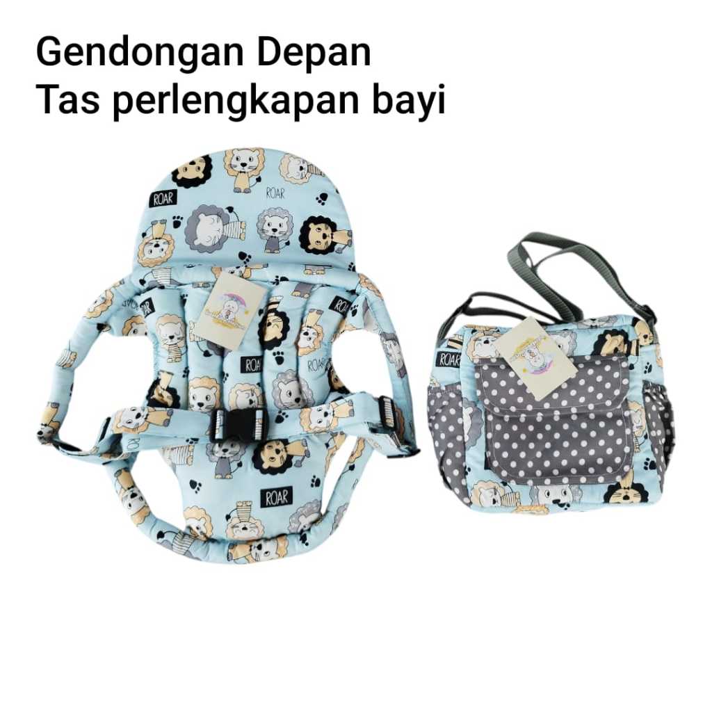 Paket Hemat 2 IN 1 Gendongan Depan Dan Tas perlengkapan Bayi