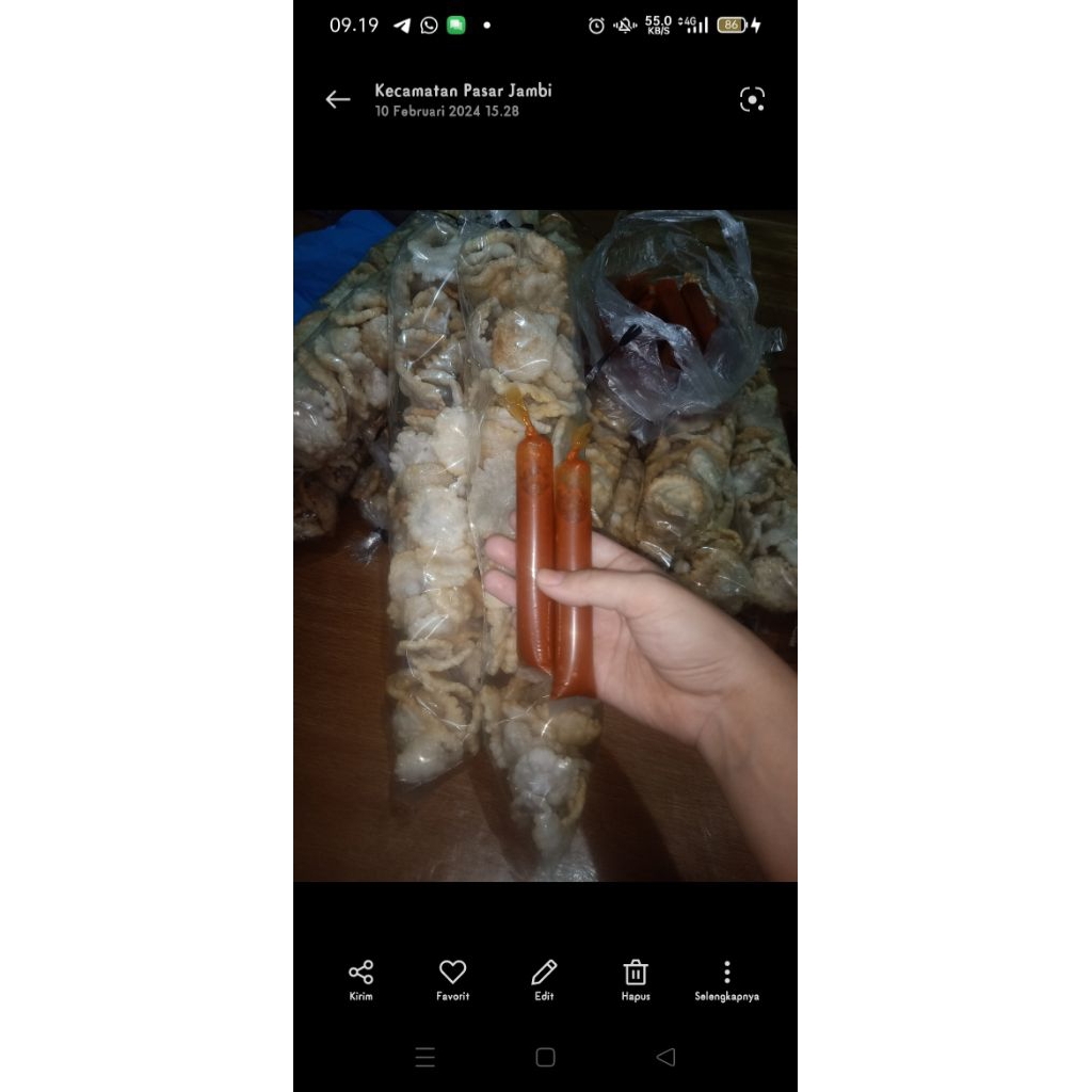 

kemplang tunu mini isi 50+cocolan