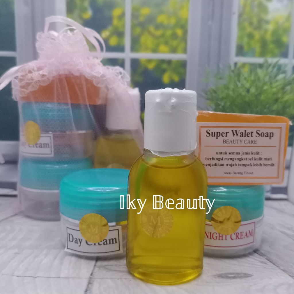 1 set WALET BIRU JARING (KRIM SIANG_KRIM MALAM_TON3R_SABUN)