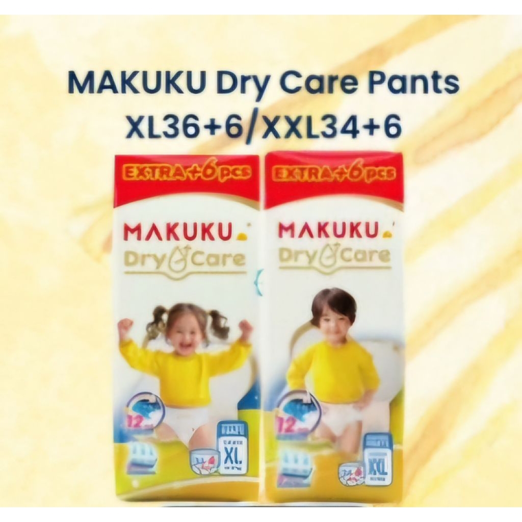 MAKUKU DRY CARE XL36+6 XXL34+6 MAKUKU POPOK ANAK