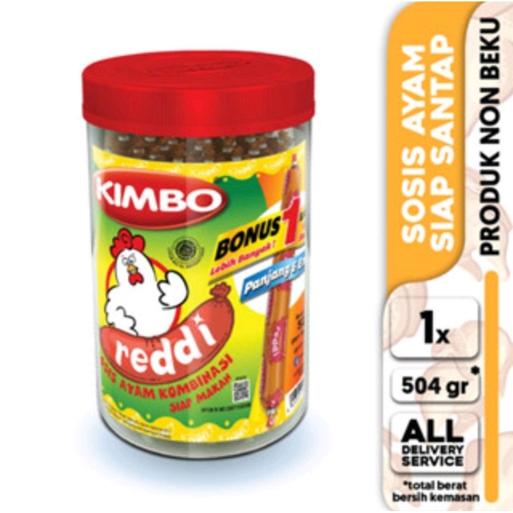 

KIMBO Reddi Sosis Ayam Toples ( Siap Makan isi 25pcs )