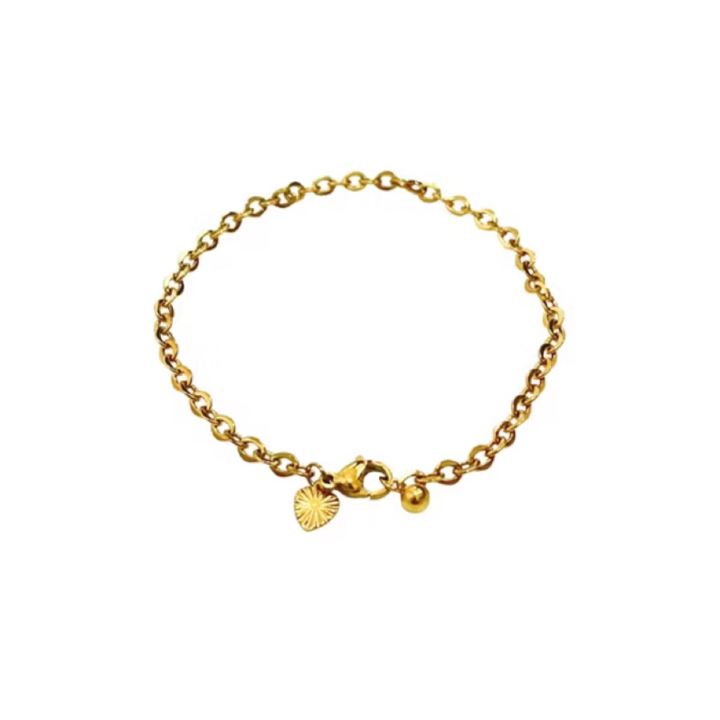 Gelang Wanita Rantai Titanium (Gold)