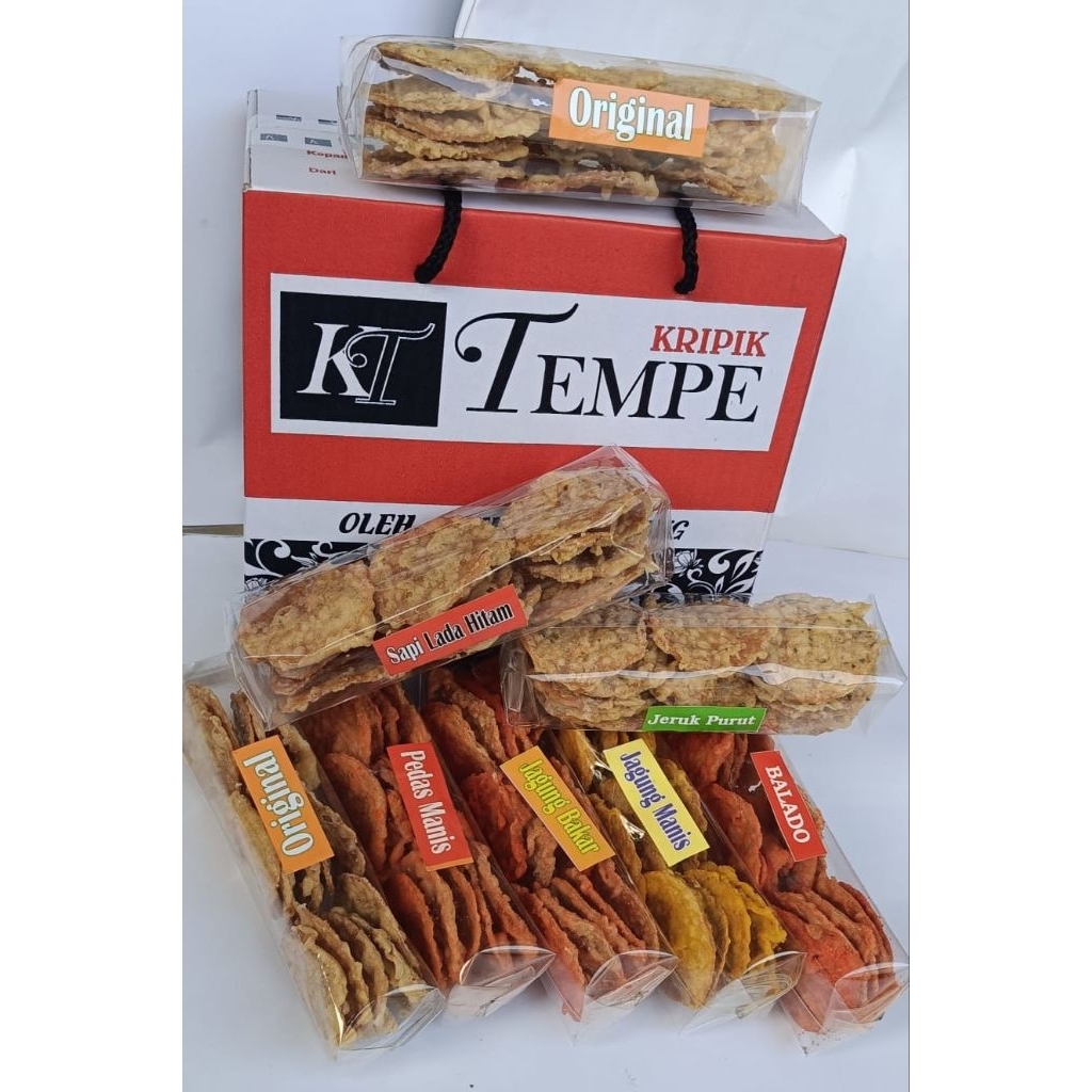 

keripik tempe oleh-oleh khas malang [ paket isi 8 ]