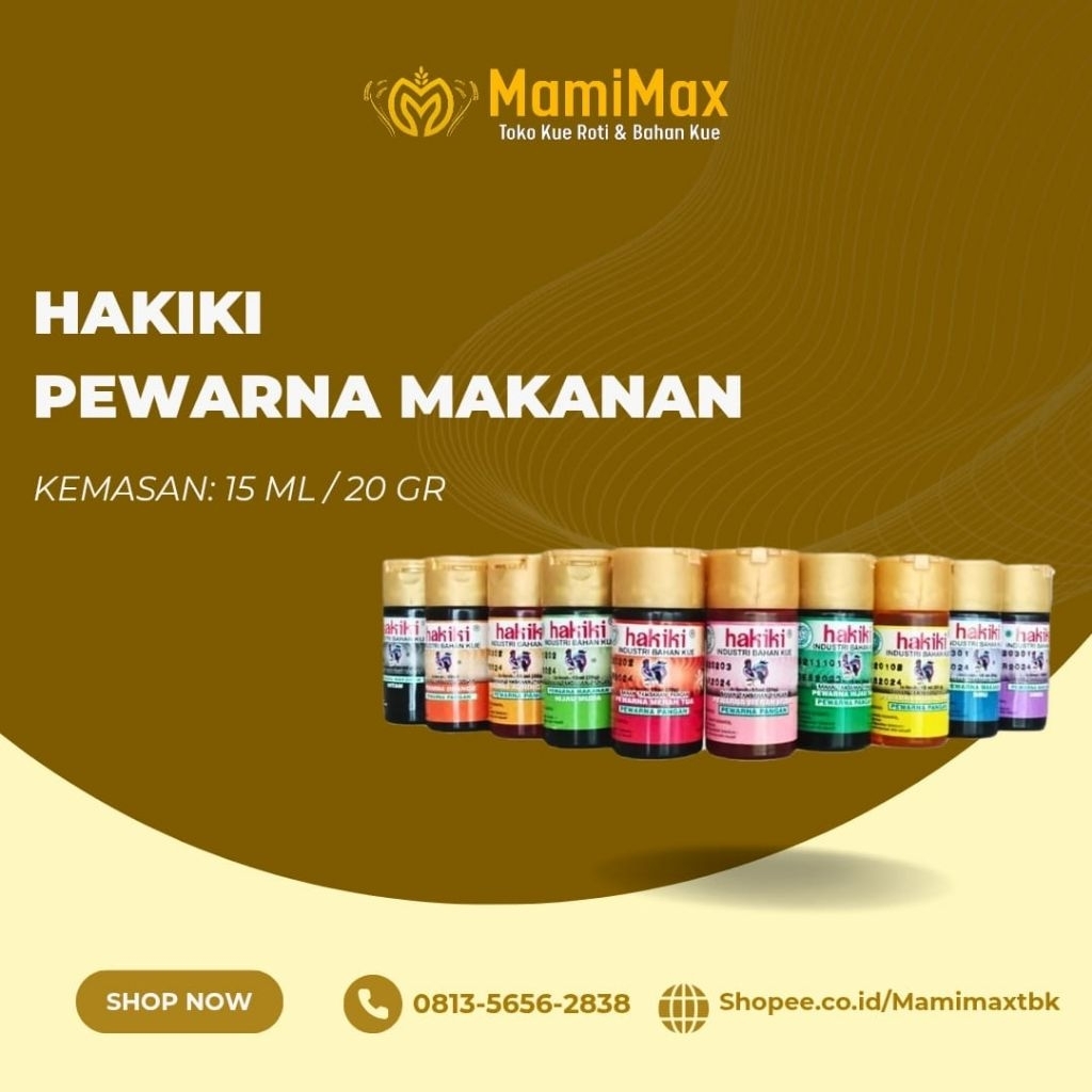

PEWARNA MAKANAN HAKIKI FOOD COLOURING 15 ML / 22 GRAM