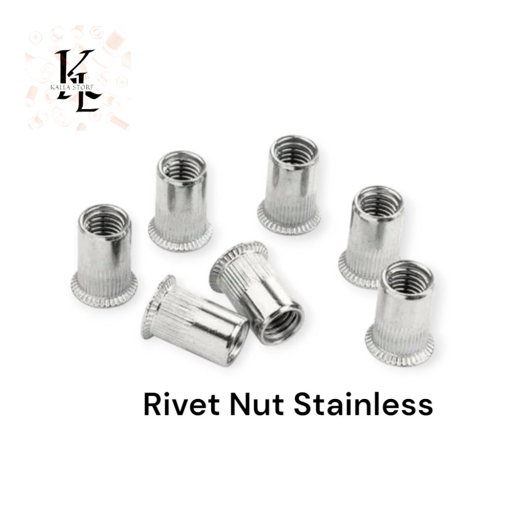 Rivet Nut M8 Stainless | Mur rivet m8 ss304