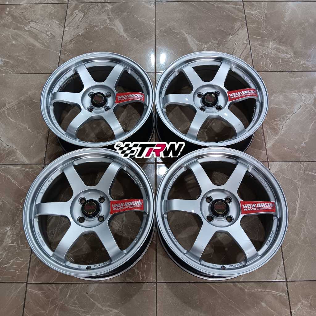Velg Bekas Copotan Mobil Seken Ring 17 Te37 Baut 4x100 Jazz Mobilio Brio Yaris Agya