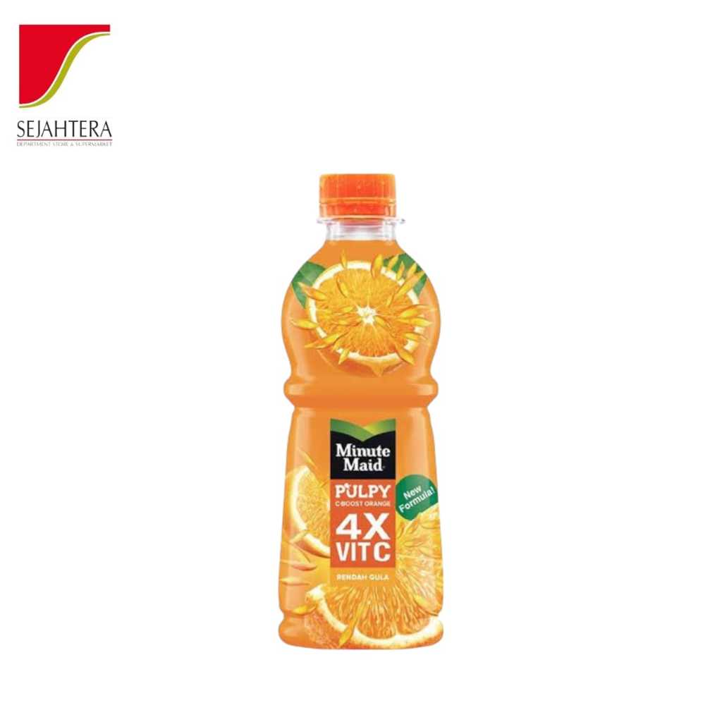 

Minute Maid Pulpy 300ml – Minuman Jeruk dengan Bulir Asli, Segar & Praktis