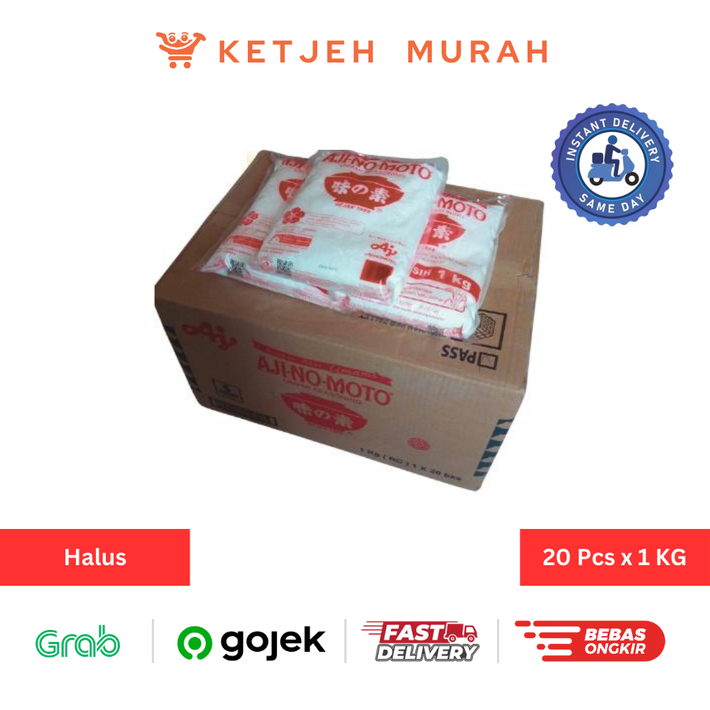 

Ajinomoto Micin / Penyedap Rasa / Vetsin Ajinomoto Halus 1 Dus isi 20 Pcs x 1 KG [Pengiriman Instant]