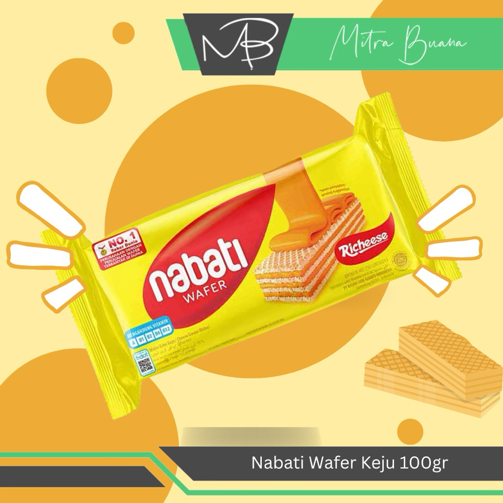 

NABATI Wafer Keju 110gr - Cemilan Rasa Cheese Enak dan Murah