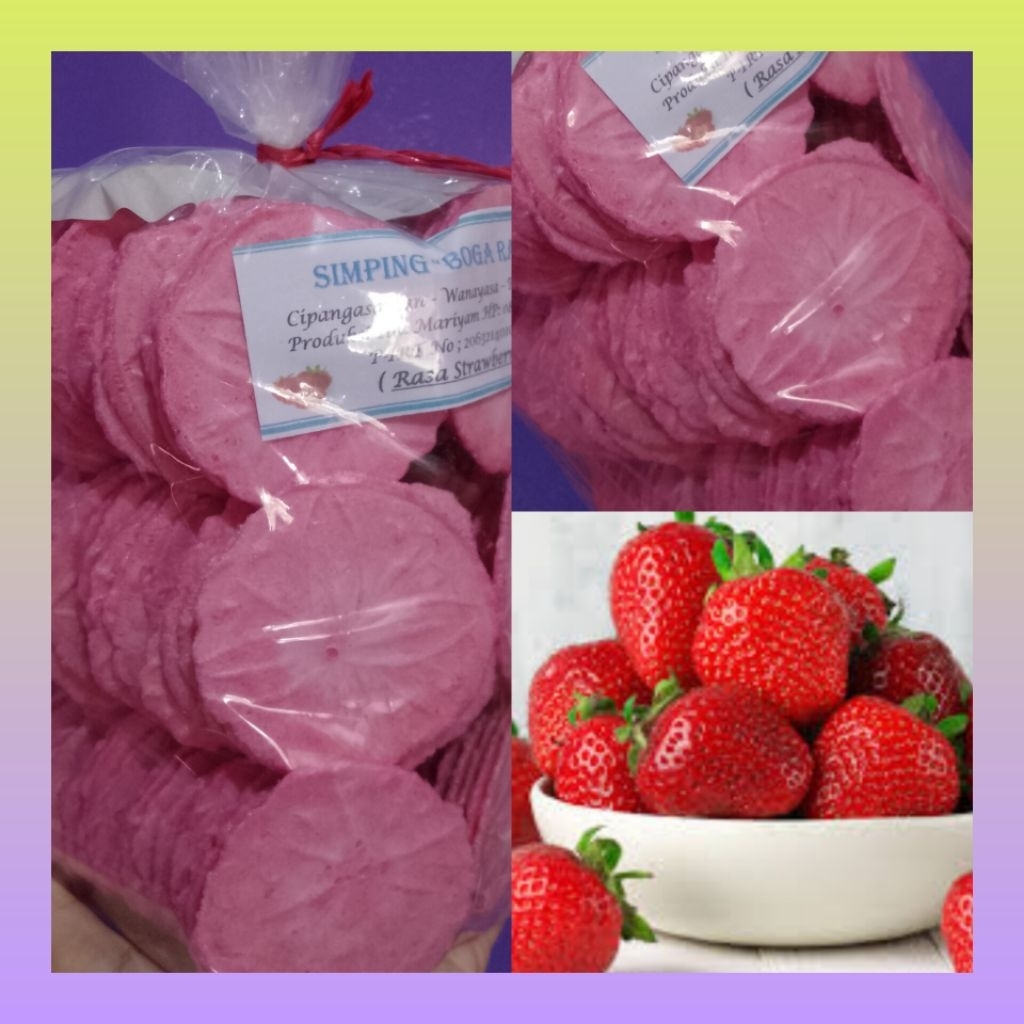 

Simping bakar manis strawberry 500 gram bungkusan | Simping manis panggang strawberry| Cemilan panggang bakar | makanan panggang sehat | cemilan diet sehat | Simping panggang manis