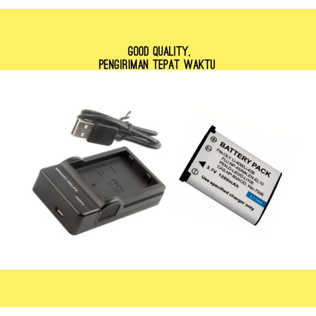 Baterai & Charger BenQ GH200 GH205 LH500 LM100 LT100 LR100 P1410 - Batre Casan