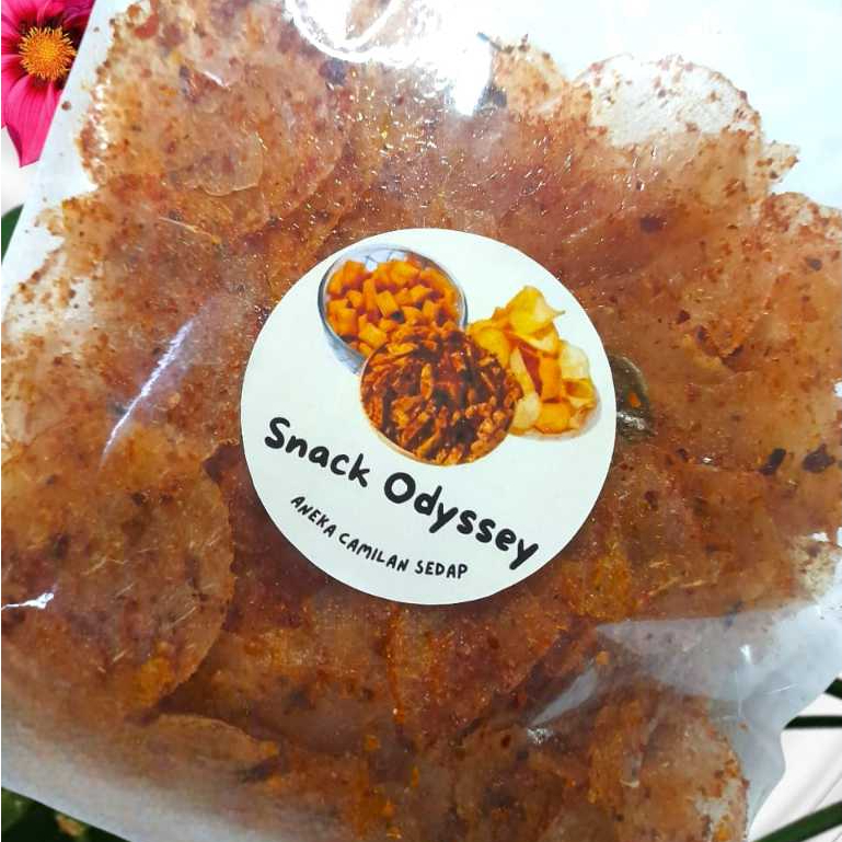 

Snack Odyssey Aneka Camilan Sedap - Keripik Kaca Pedas Daun Jeruk Gurih Pedas 100 gr