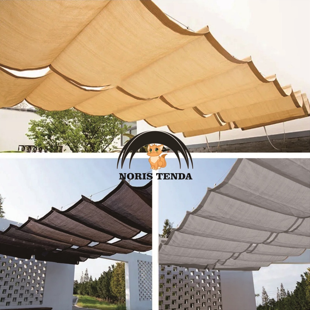 Tenda Kanopi awning gelombang custom ukuran dan warna harga permeter bahan Cordura