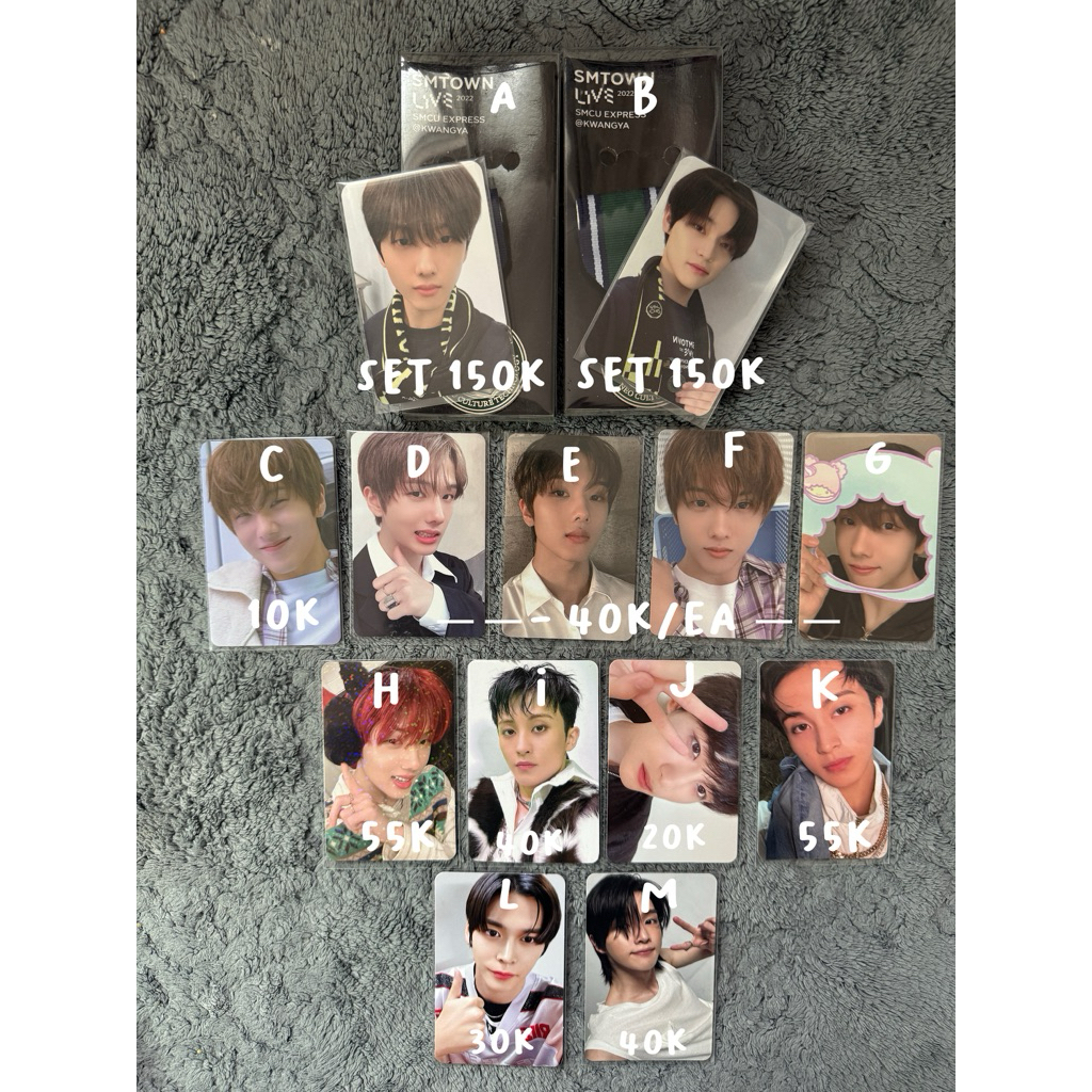[NOMINAL KECIL] pc photocard jisung chenle mark nct dream nct 127 winwin wayv firstfruit sanrio smto