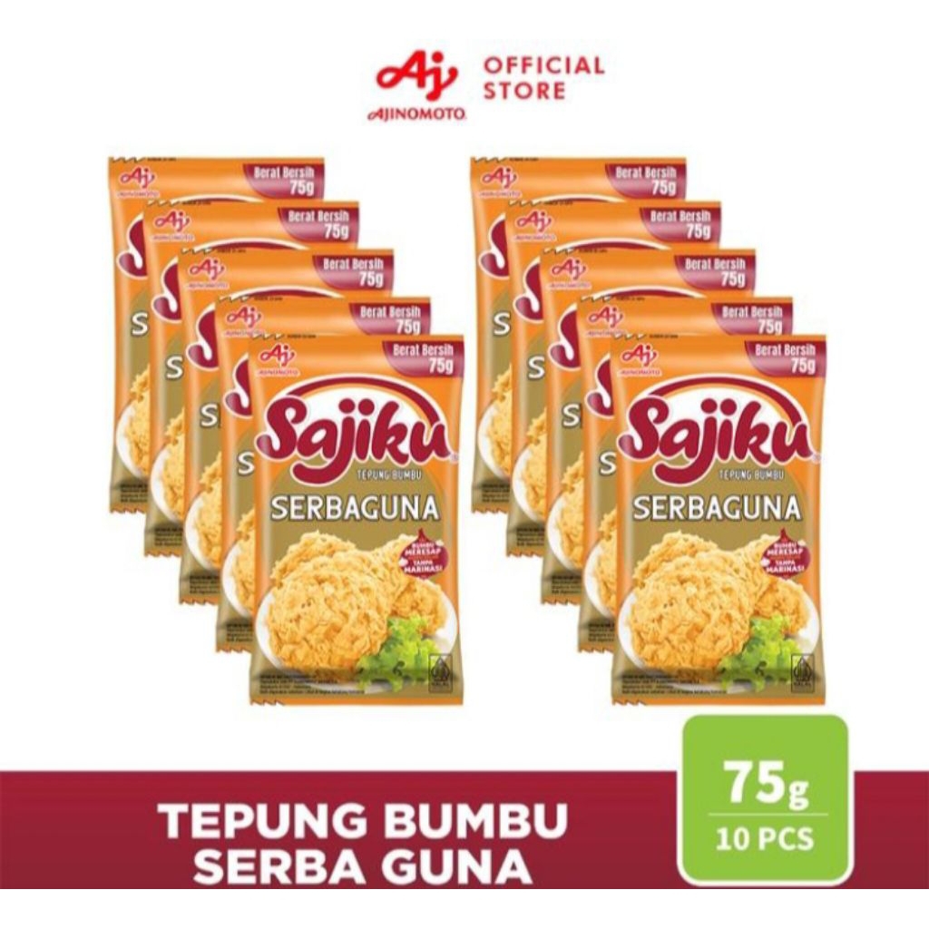 

[GRATIS ONGKIR] SAJIKU TEPUNG BUMBU 75gr 1 RCNG ISI@10 PCS