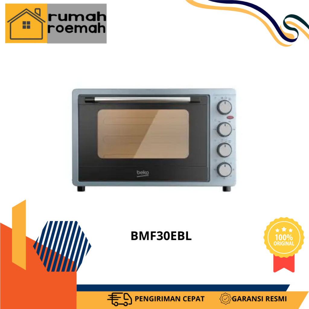 Beko Mini Oven BMF30EBL - Kapasitas 30liter dengan Air Fryer