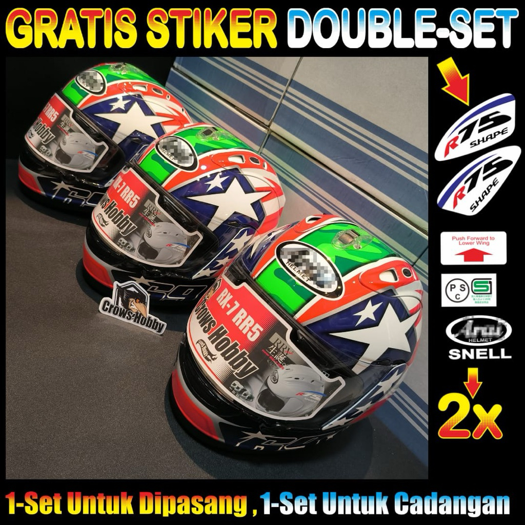 HELM COPY Clone RX7 RR5 Motif NICKY HAYDEN bukan TSR