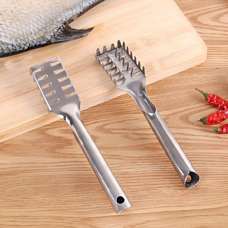 Alat Pembersih Sisik Ikan - Pisau Pembersih Sisik Ikan - Pisau Sisik Ikan Stainless Steel - Alat Kup