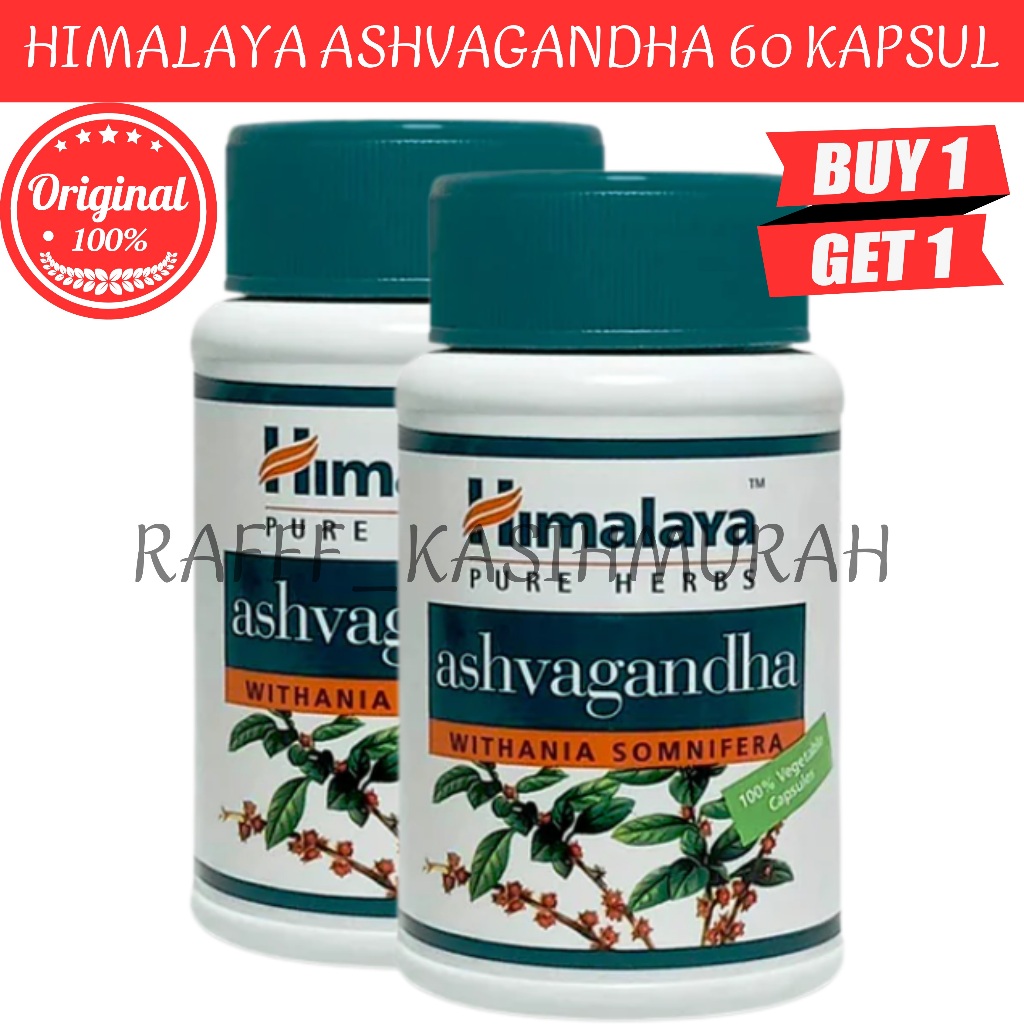 Himalaya Ashvagandha 60 Kapsul - BELI 1 GRATIS 1