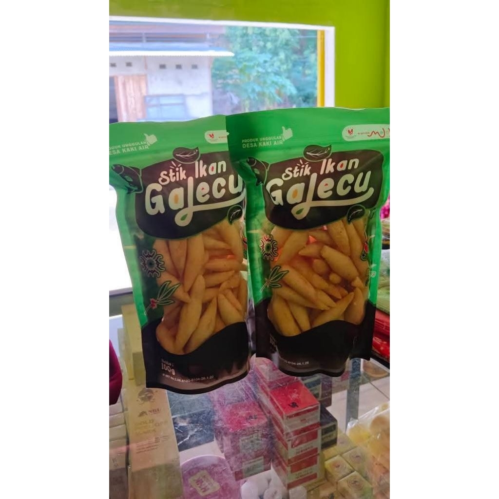 

STIK IKAN GALECU OLEH OLEH KHAS DESA KAKI AIR RASANYA GURIH COCOK BUAT JADI CAMILAN ATAU JADI TEMAN MAKAN YANG BERKUAH DAN JUGA NASI GORENG