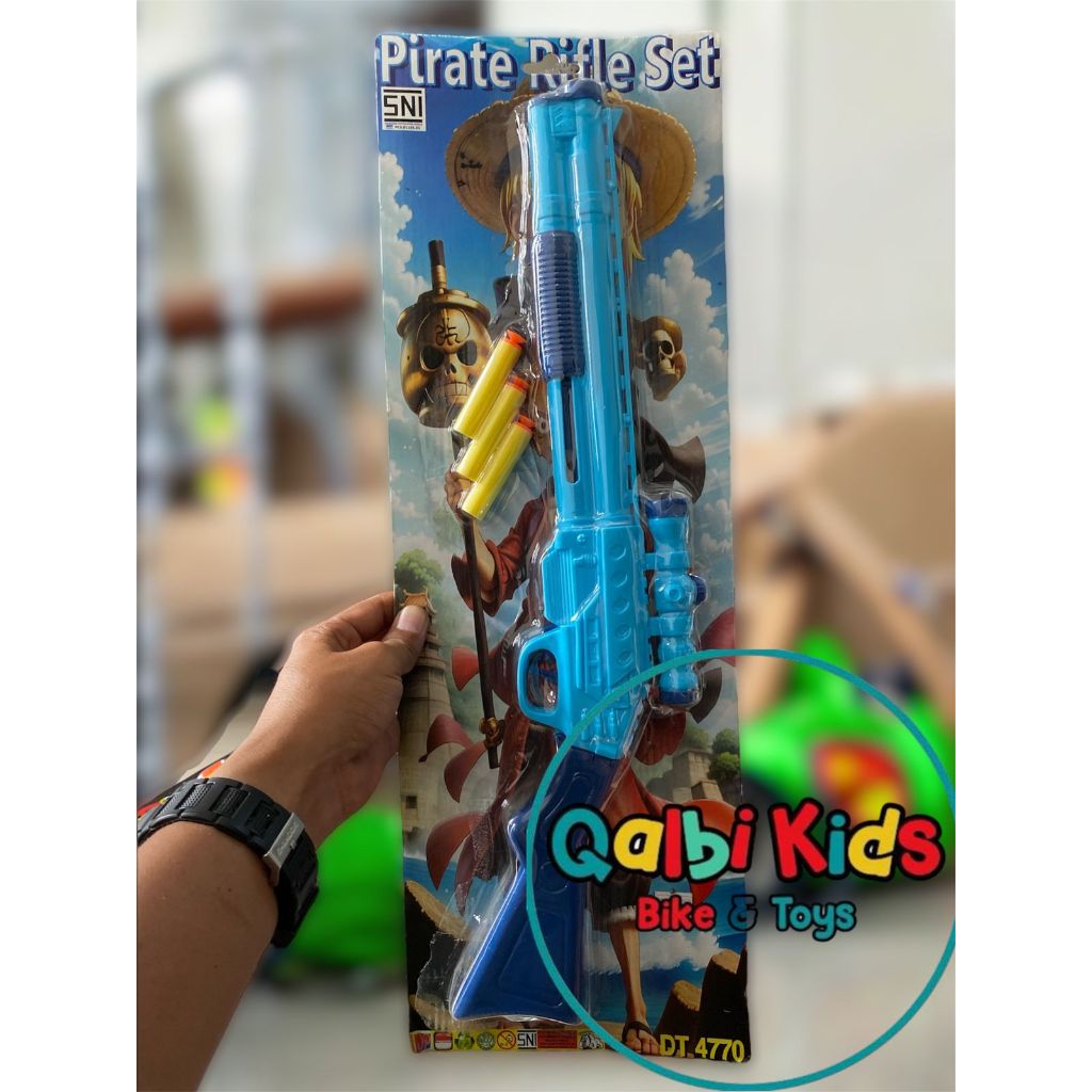 Mainan pistol-pistolan anak-anak pirate rifle set DT 4770