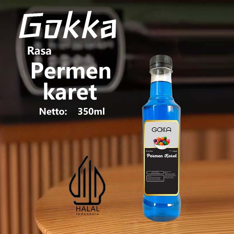 

Gokka Sirup Permen Karet 350ml - Minuman Segar Rasa Permen Karet / Permen KaretSyrup