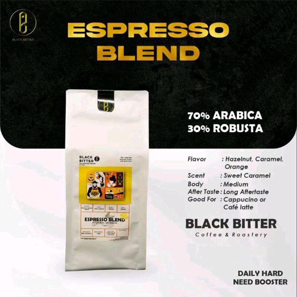 

Espresso Blend 70%Arabica : 30%Robusta 500g