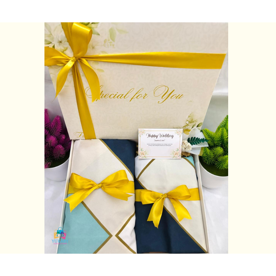 Hampers Sprei Katun 180 x 200  Hampers Wedding Kado Pernikahan Hampers Pernikahan Seserahan