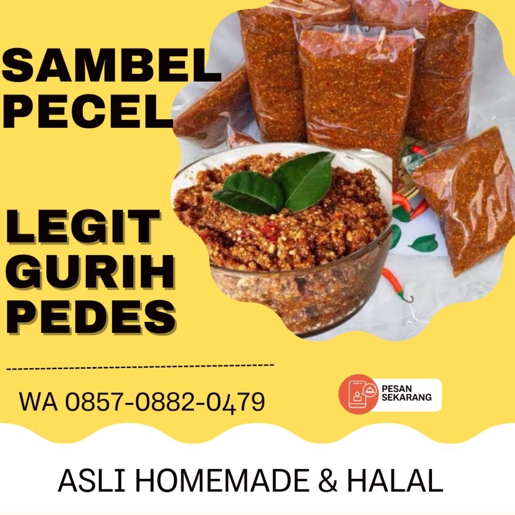 

SAMBEL PECEL KACANG GURIH LEGIT PEDAS