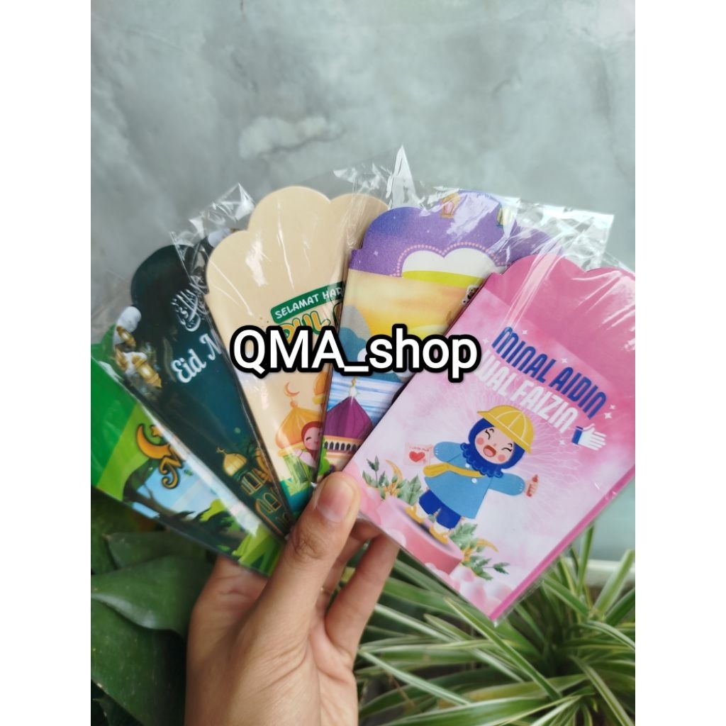 

RANDOM 5 Pack (50 Pcs) Amplop Lebaran Seri Muslim