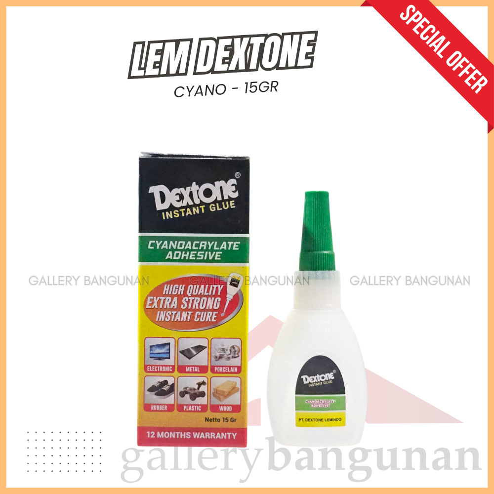 

Lem Tetes Dextone Korea Instant Glue Dexton Serbaguna Power Cyano Cyanoacrylate adhesive G Cair Original 15gr ml