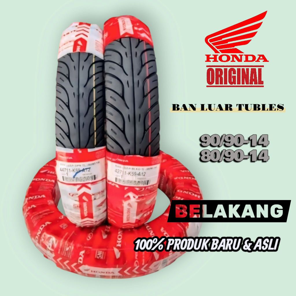 Ban Belakang Tubles Federal Motor Beat Vario Mio Scoopy 90/90-14