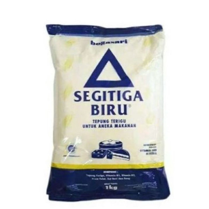 Tepung Terigu Segitiga Biru 1 kg / Tepung Terigu Segitiga Biru