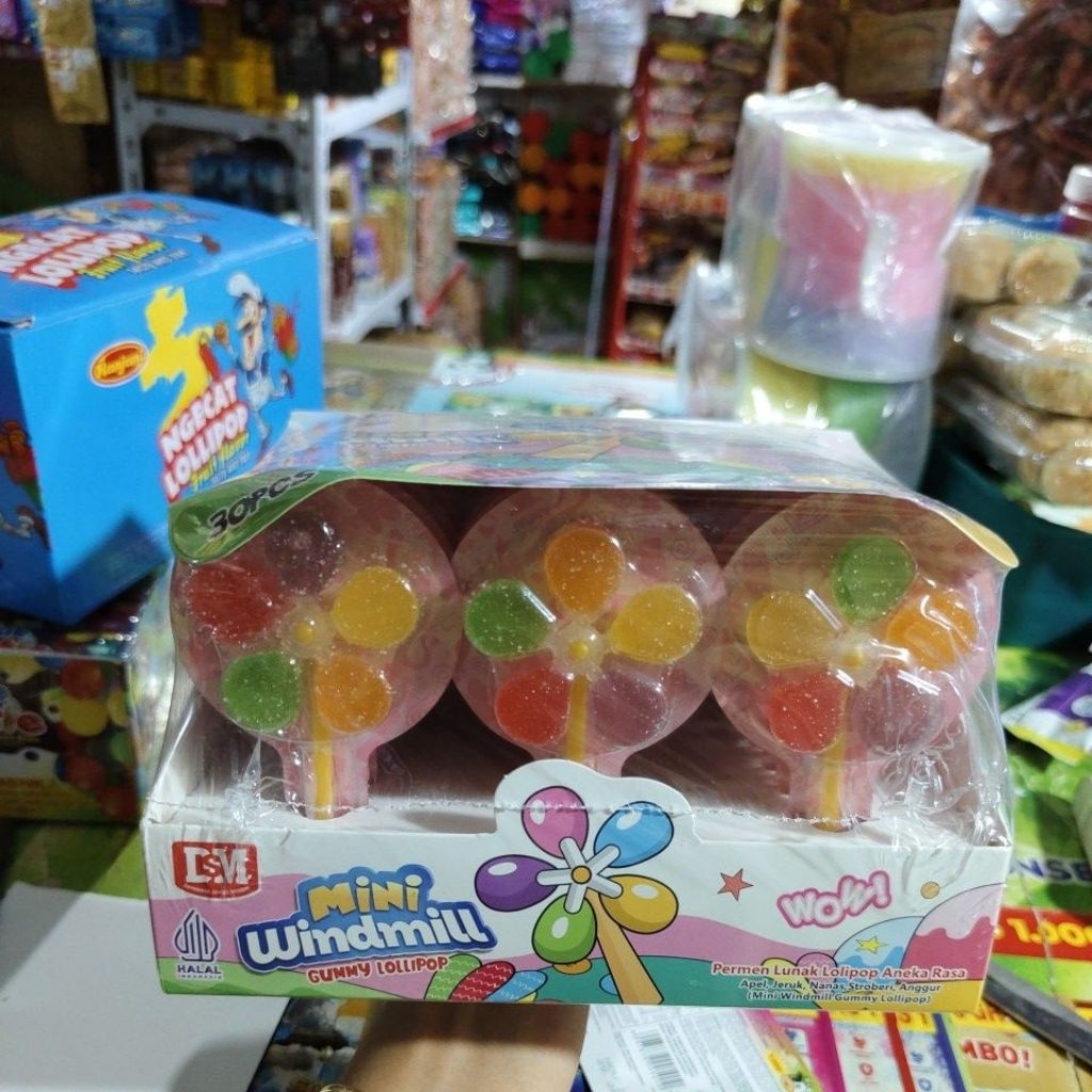 

MINI MINDMILL GUMMY LOLLIPOP ISI 30PCS
