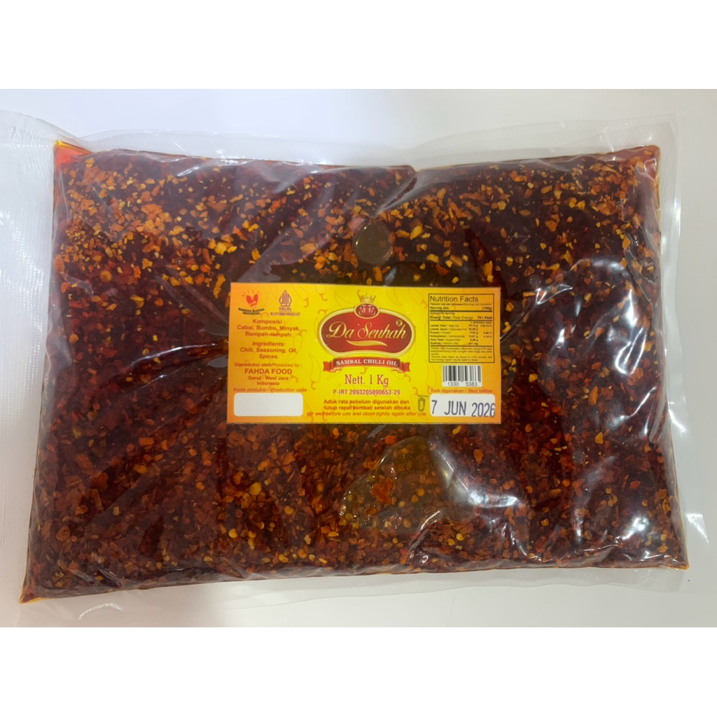 

CHILI OIL Da'Seuhah kemasan 1 kg, Best seller