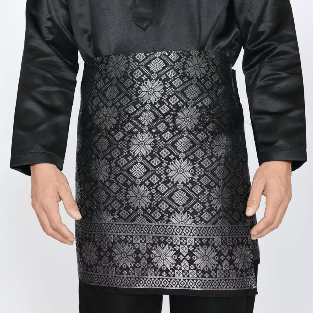 SONGKET PRIA MELAYU RUMPAK SAMPIN TERLARIS SONGKET LILIT PRIA MOTIF KEKINIAN / PAKAIAN ADAT MELAYU P