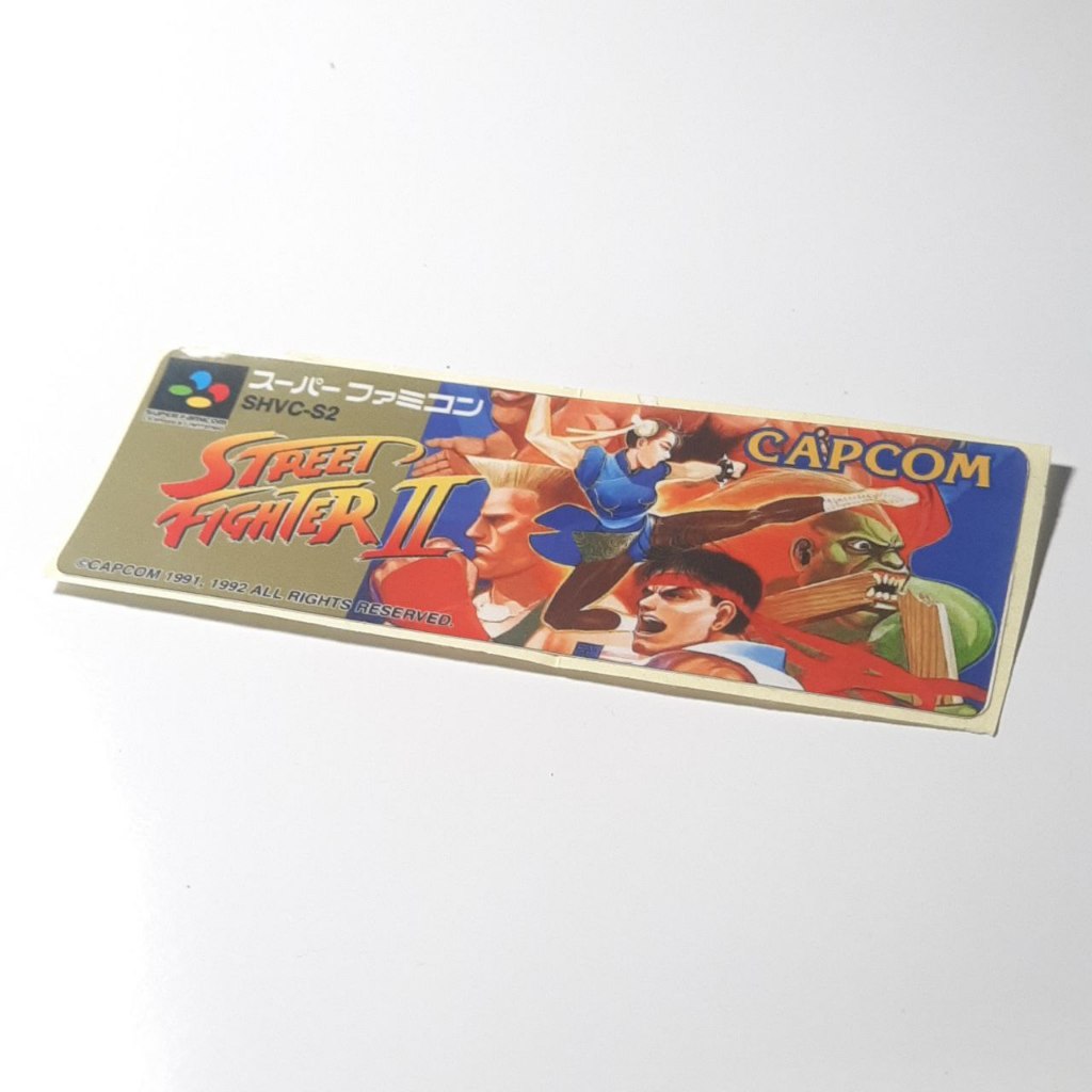 Kaset Super Nintendo SNES 16 Bit Street Fighter 2 Label Super Famicom Game Judul Satuan Jadul