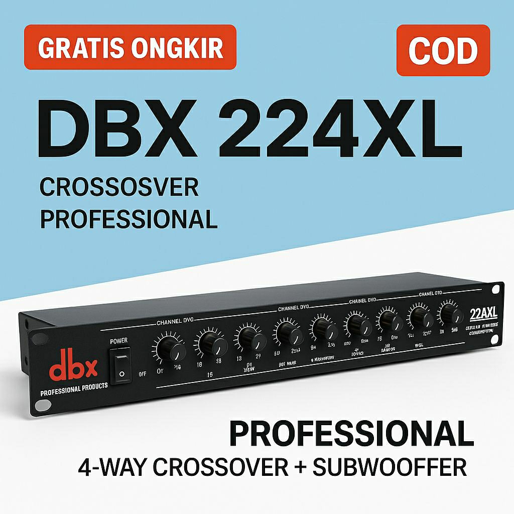 Crossover dbx 224XL 4-way Crossover Plus Subwoofer