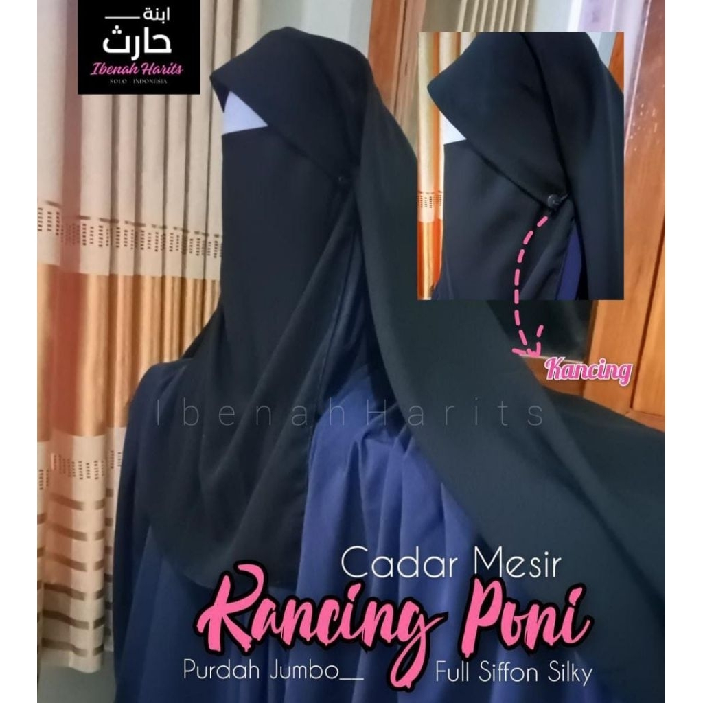 cadar mesir poni | niqob mesir kancing