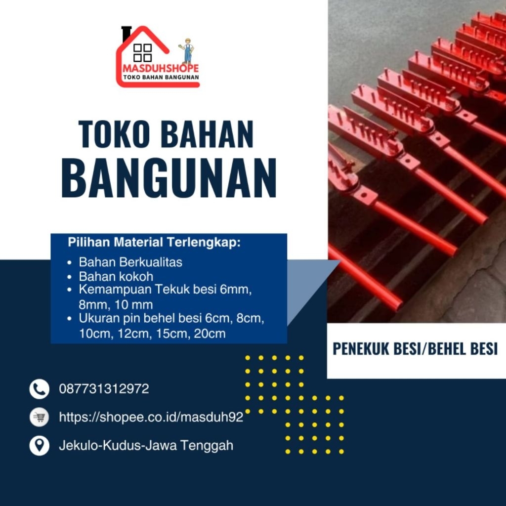[TERLARIS COD] ALAT TEKUK BESI 4.6.10.mm BEGEL BETON RING CAKAR AYAM BANGUNAN