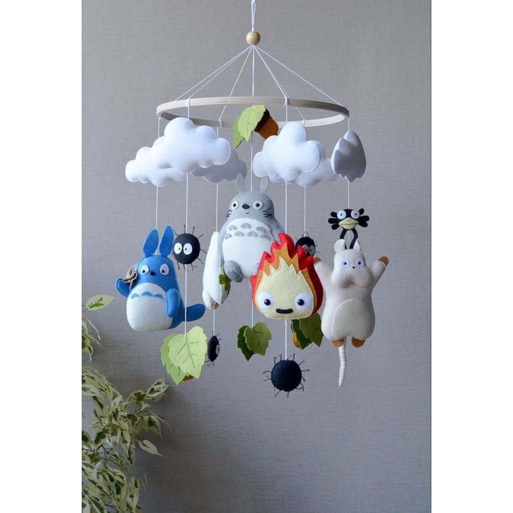 GANTUNGAN BAYI ANIME JEPANG TOTORO TERBUAT DARI KAIN FLANEL