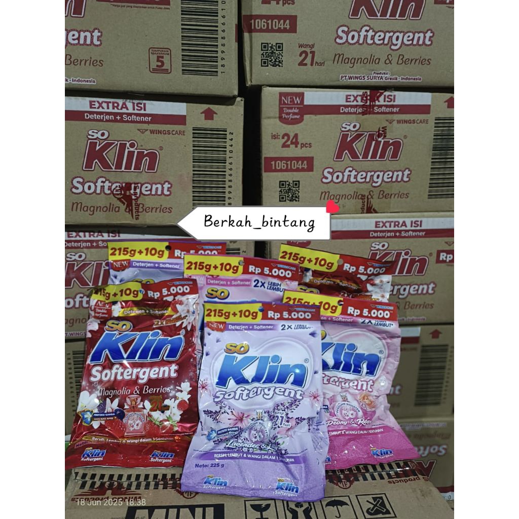 SOKLIN softergent bubuk kemasan 5000 (1dus)