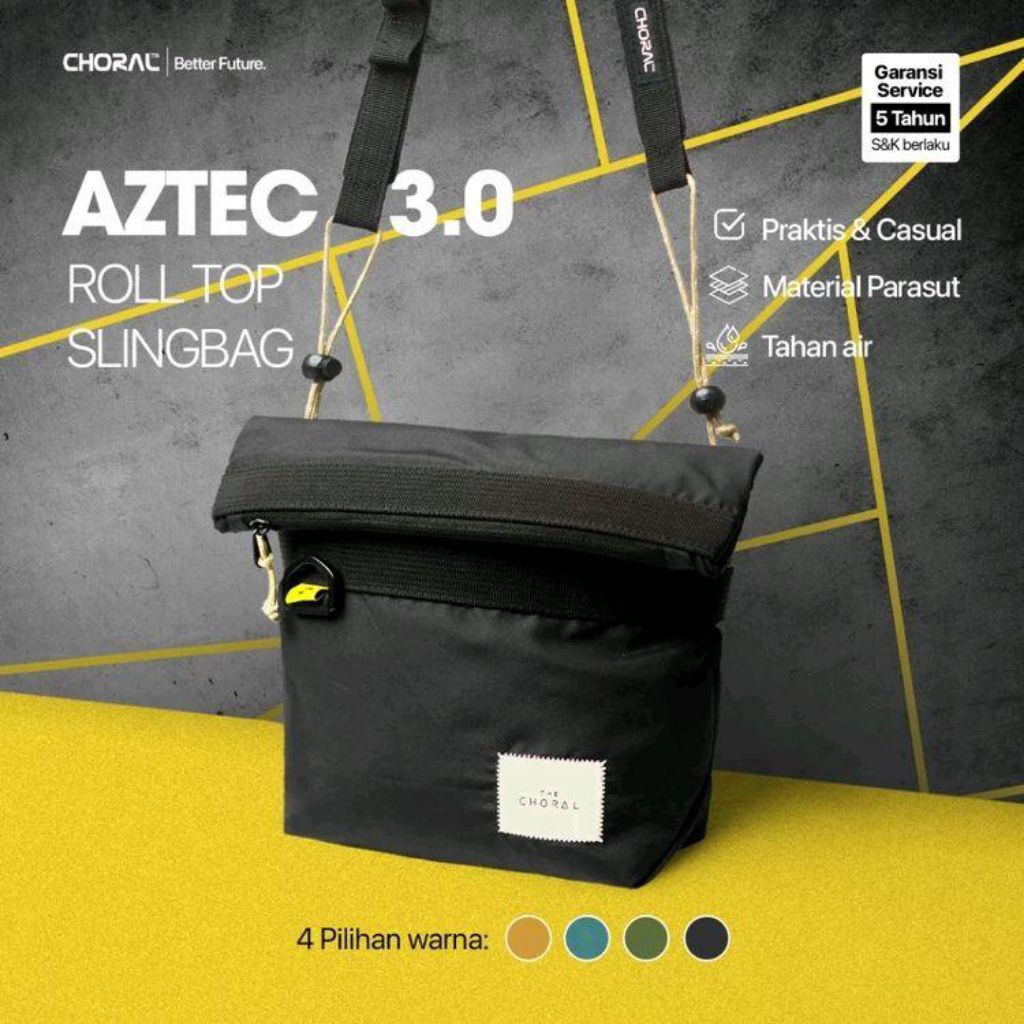Choral Aztec 3.0 Slingbag | Shoulderbag | Tas selempang | Original