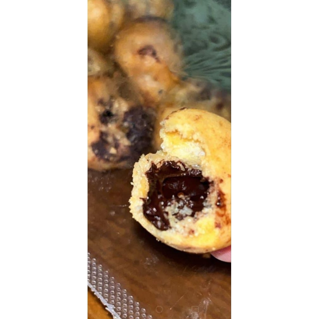 

sos cokelat lumer kue kering