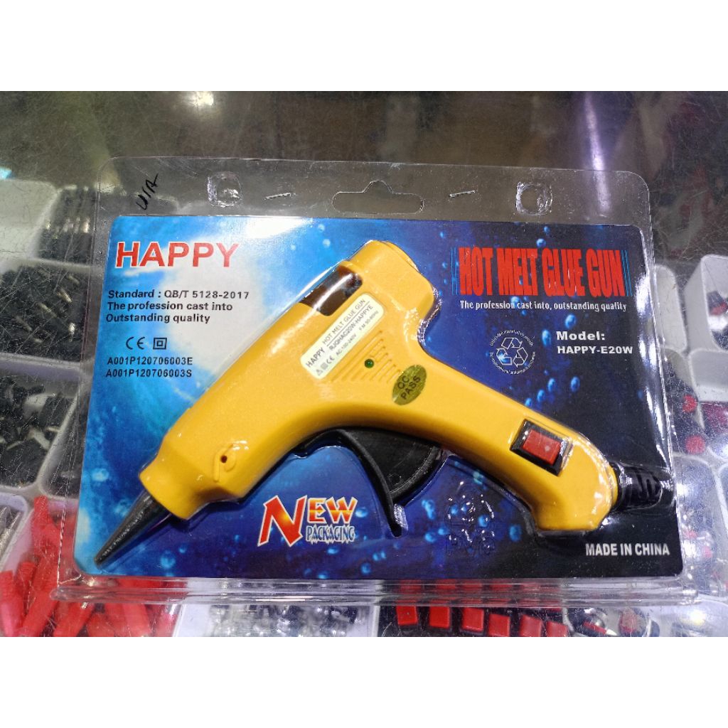 

GLUE GUN ALAT PISTOL LEM TEMBAK MERK HAPPY 20 WATT